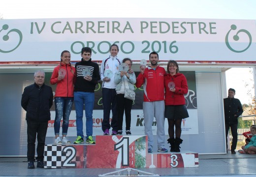Amador Pena Torreira e Elena Matalobos Redondo gañan a IV Carreira Pedestre Concello de Oroso, que reuniu case 550 atletas en Sigüeiro